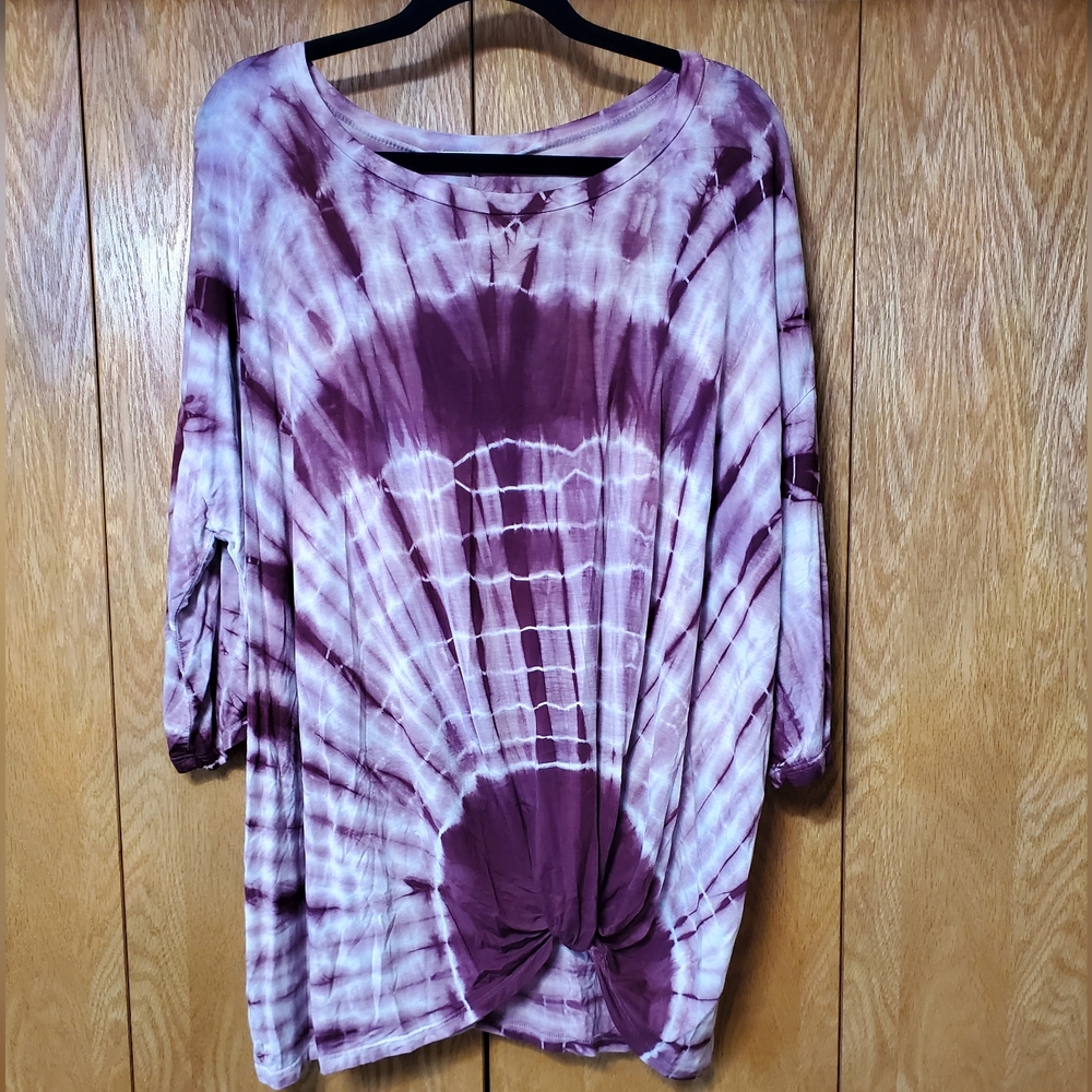 Promesa Relaxed Fixed Tie Front Tunic